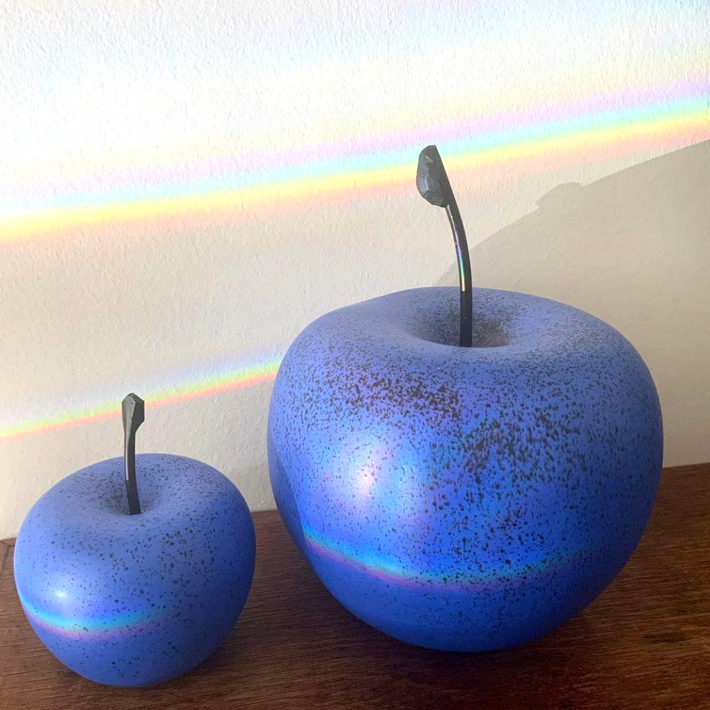 Large Apple MATTE BLUE
