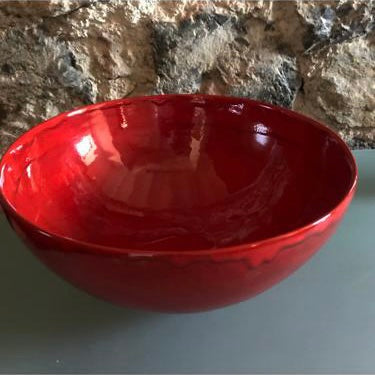 RED LARGE BOWL