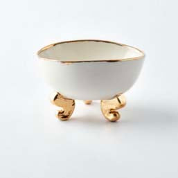 LIMOGES PORCELAIN - LION LEGGED BOWL