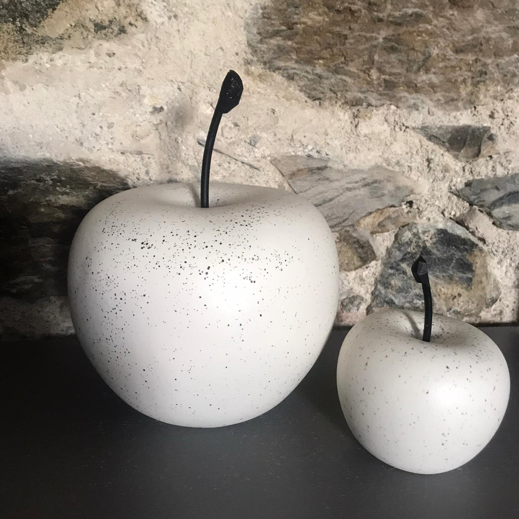 Large Apple SPECKLED WHITE
