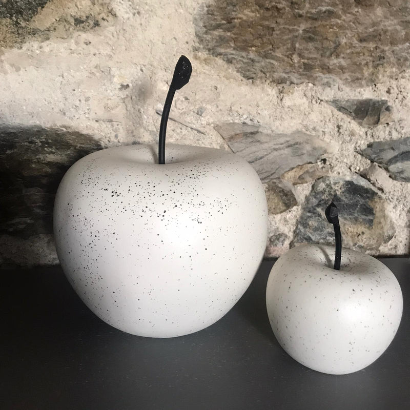 Large Apple SPECKLED WHITE