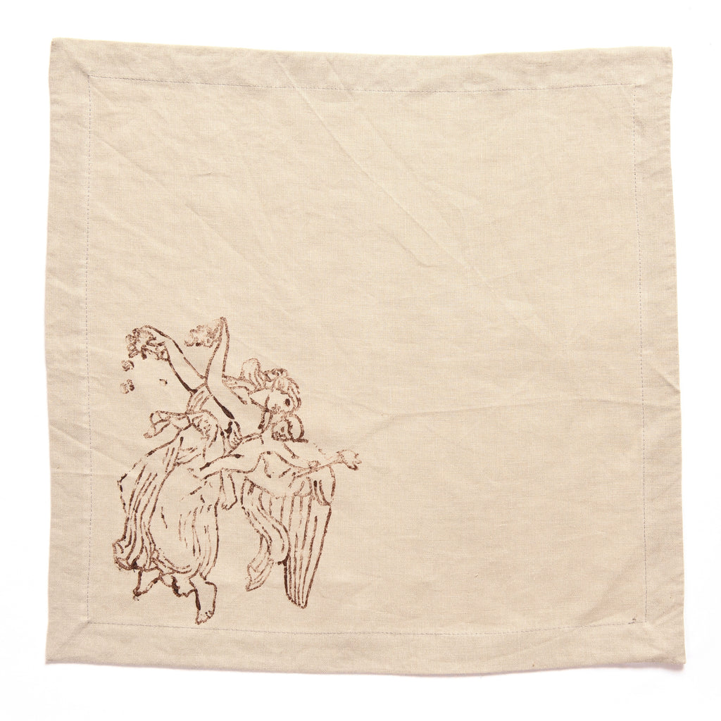 Set of 4 Square Linen Napkins - Relief Mother