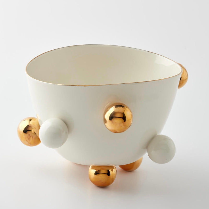 LIMOGES PORCELAIN - COSMOS GOLD BOWL (Large)