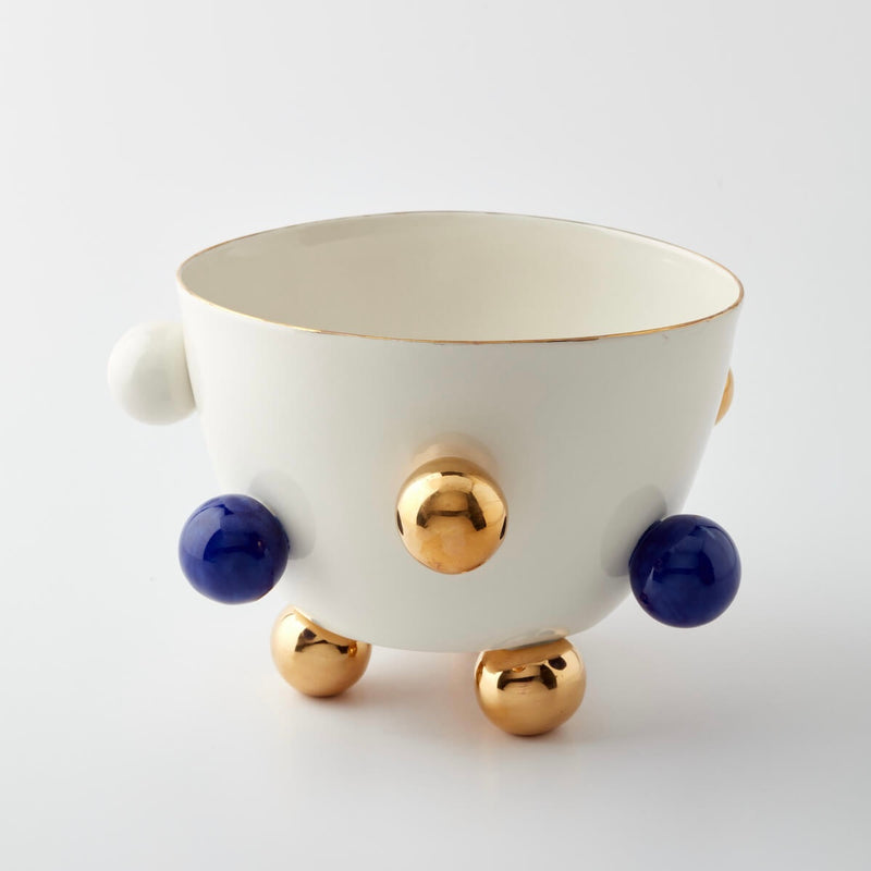 LIMOGES PORCELAIN - COSMOS BLUE BOWL (Large)