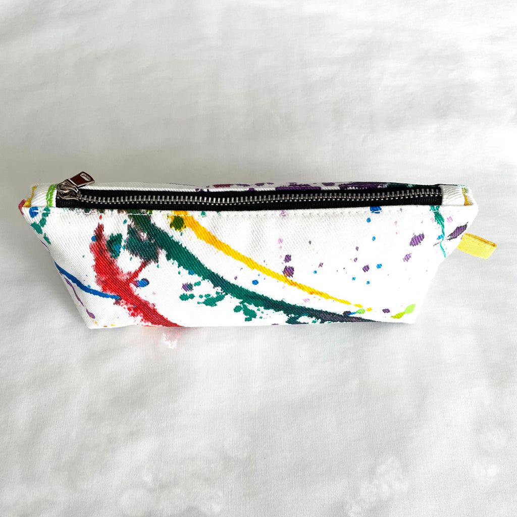 MULTI COLOR BOLD PAINT BRUSH SPLASH - Pencil/Eye Glass Case