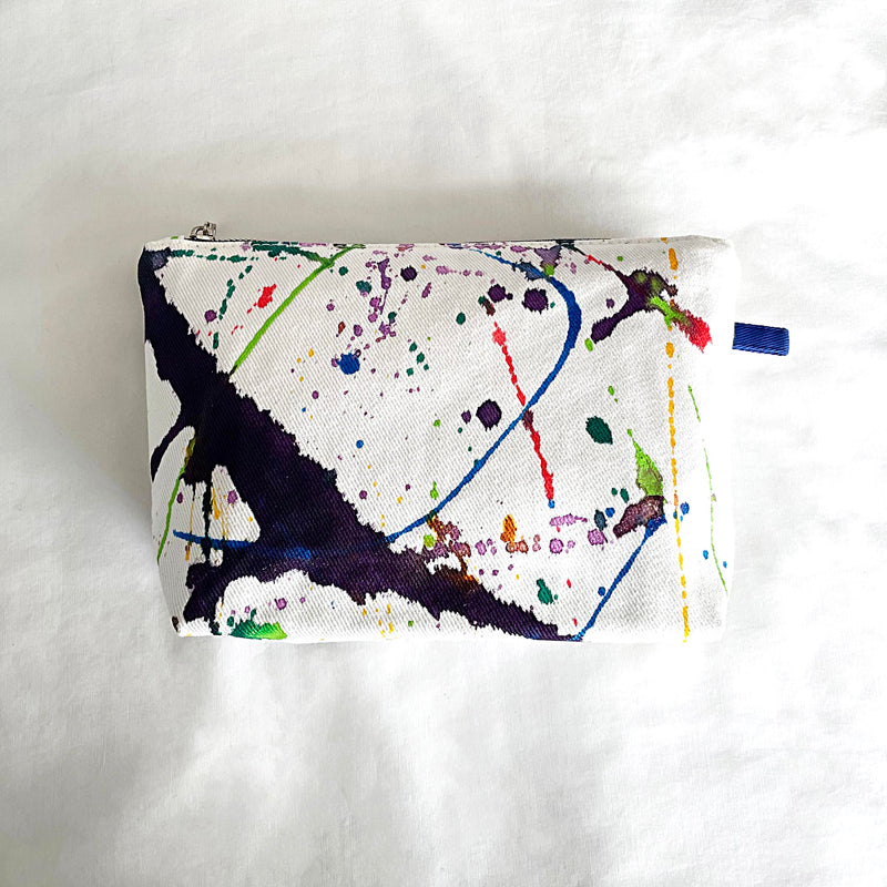 MULTI COLOR BOLD PAINT BRUSH SPLASH - Vanity Case