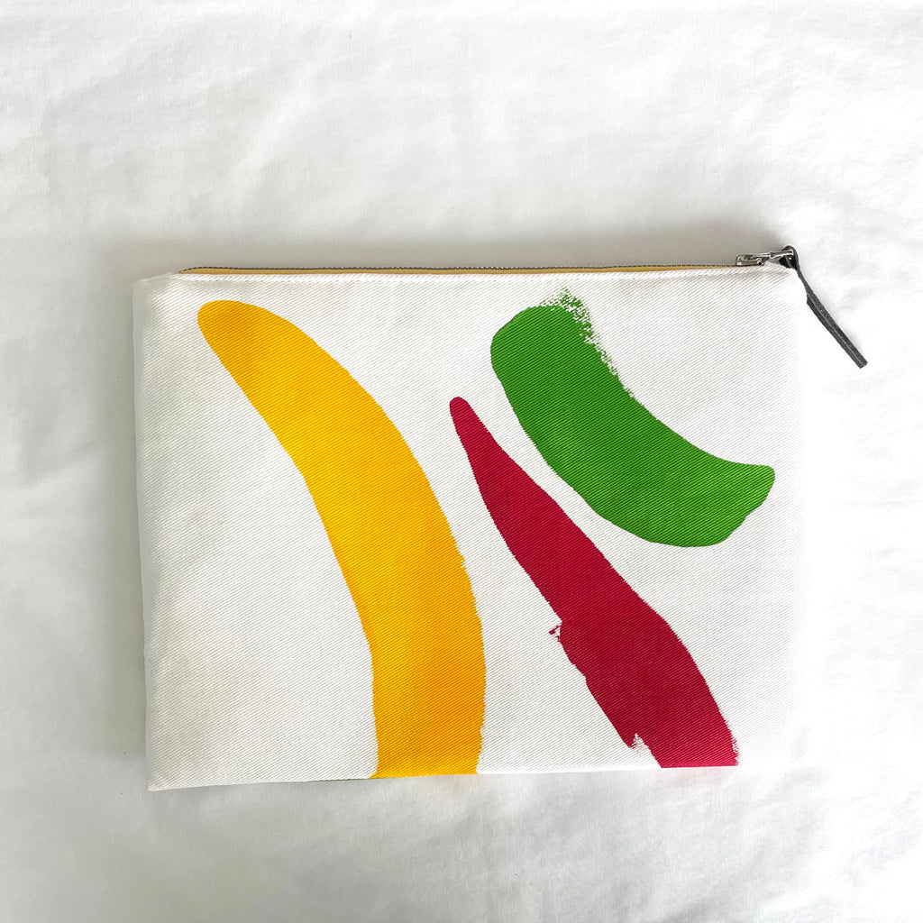 RED, GREEN, YELLOW BRUSH STROKE IPad Case