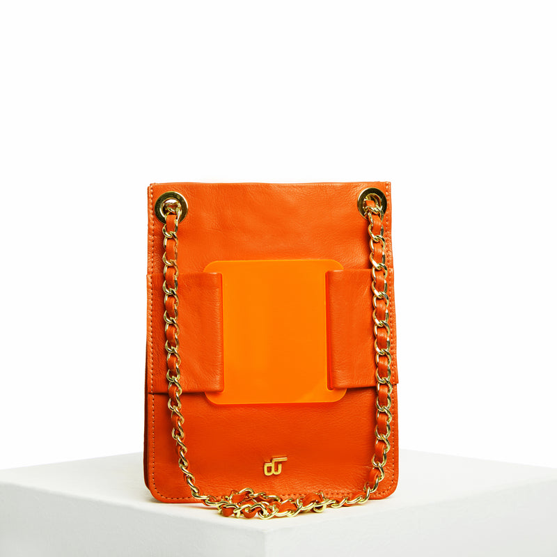 ORANGE NOVA Leather Bag