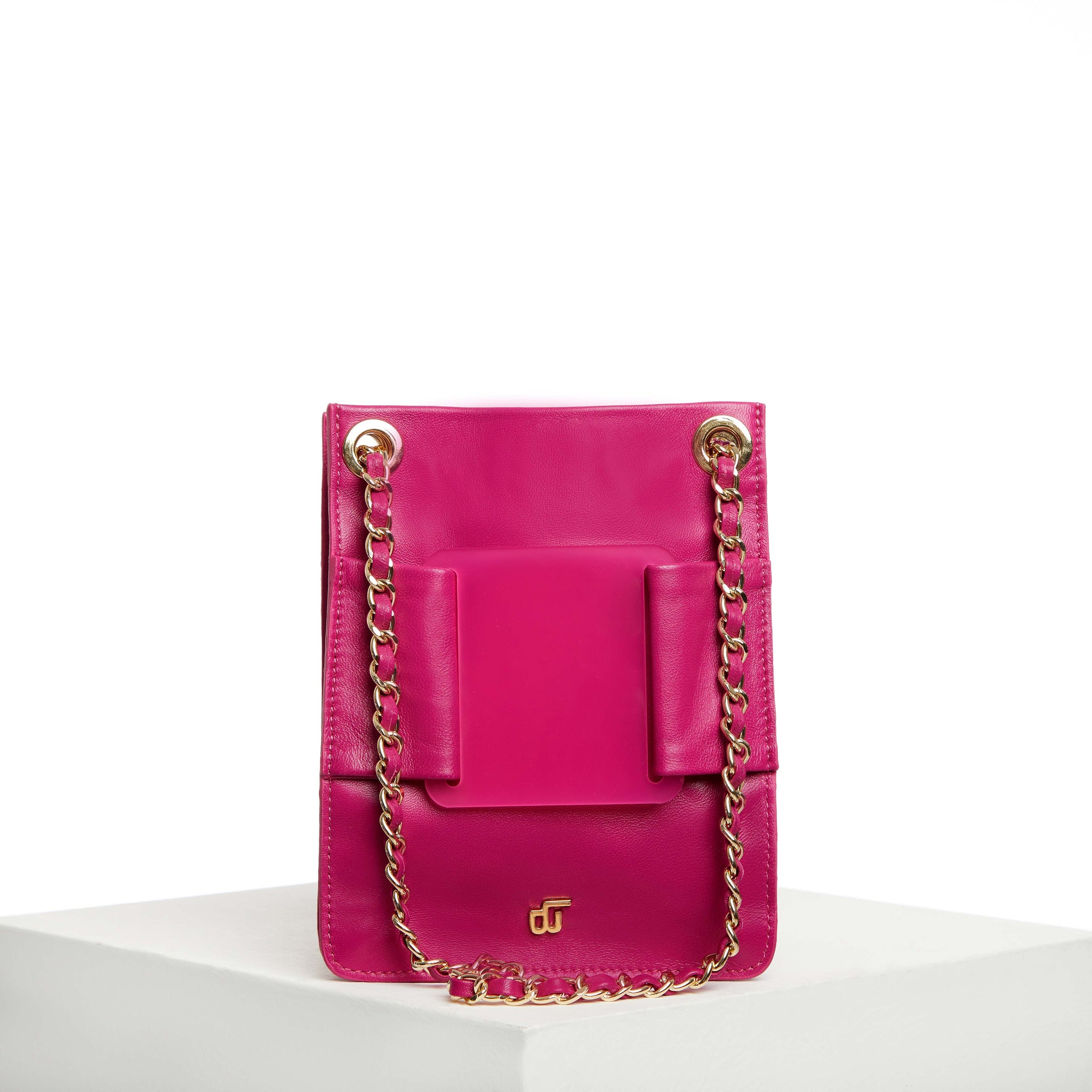 FUCHSIA NOVA Leather Bag Atelier East and West