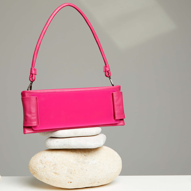 FUCHSIA PIXIE Leather Bag