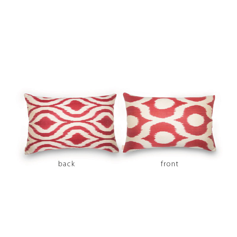 CORAL/CREAM IKAT Pillow