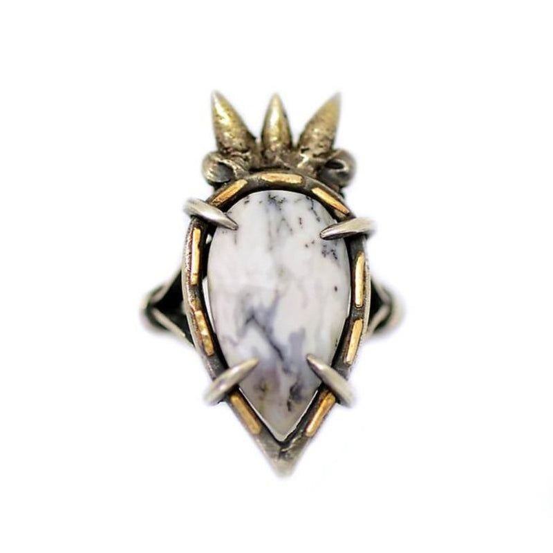 CROWNED AGATE Ring